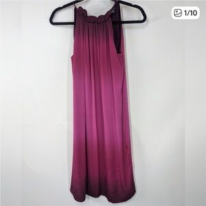 Vince 100% silk pink ombré dress